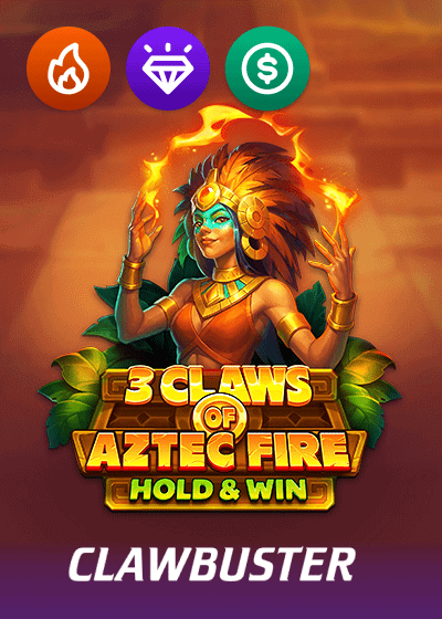3 Claws of Aztec Fire Hold And Win